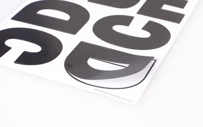 Wholesale Cheap Heat Transfer Letter Sticker Sheet Number Sticker Die Cut Gold Foil Label