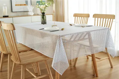 XHM Factory Wholesale HD Pattern Waterproof PVC Lace Table Runner
