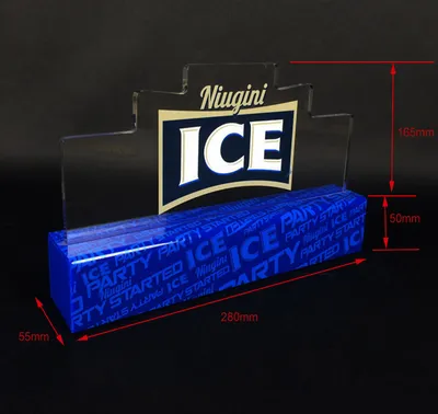 Clear Transparant Thick Acrylic Display Logo Brand Block