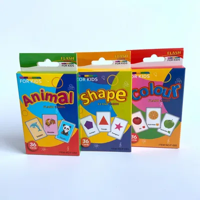 Baby Early Learning English Cognitive Card Colorful Visual Flash Card Teaching Tool Animal Flash Card