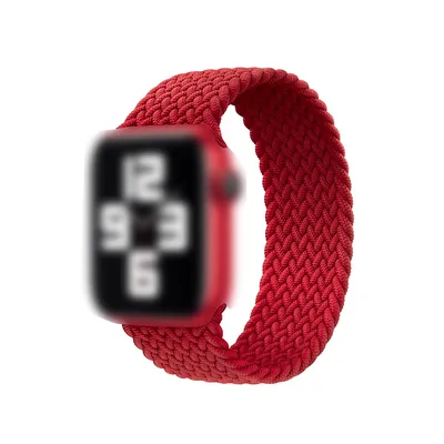 Nylon/Silicone Elastic Braided Solo Loop for Apple Watch Strap/Band