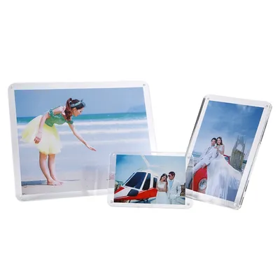 Manufacturer Supplies Magnetic Acrylic Photo Picture Frame with Leg