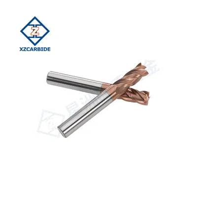 HRC55 High Performance CNC End Mills for Steel Milling Solid Carbide End Mills Factory