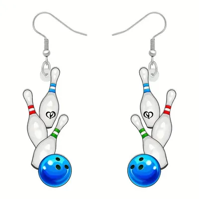 Trendy Acrylic Sporty Earrings Collection
