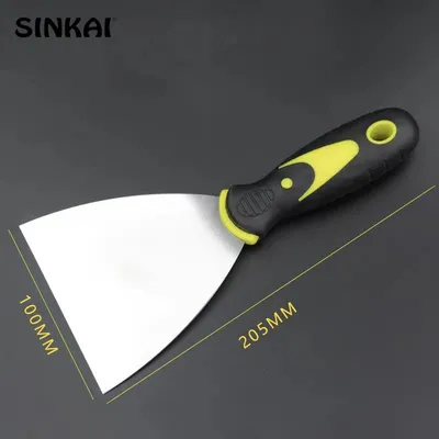 Drywall Hand Tools Stainless Steel Putty Knife, Scraper with Plastic Handle