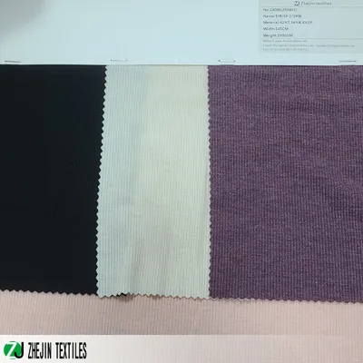 T/R Polyester Rayon Spandex 2*2 Rib Fabric