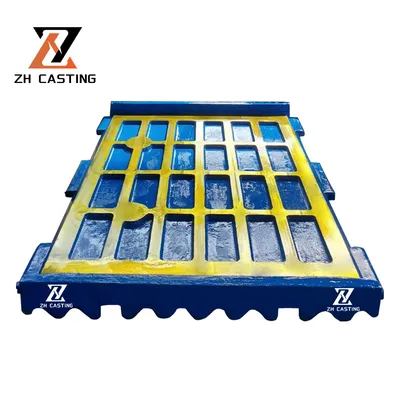 Mn22 Mn18 Mn13 Jaw Crusher Wear Parts Fixed/Swing Jaw Plate 400.0483