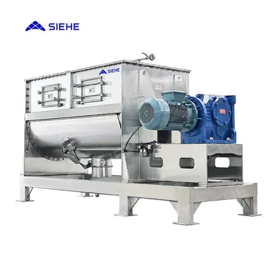 Horizontal Ribbon Mixer Blender Stainless Steel Powder Mixing Machine