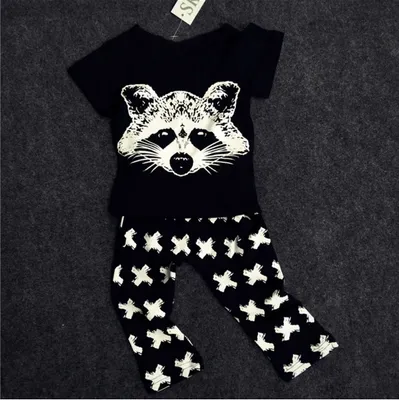 Fox Printing Printed Tshirt Baby Boy Summer Clothes