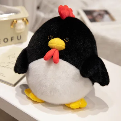 Cute Round Boo Boo Chicken Doll Plush Toy Boo Boo Doll Soothing Gift for Children Sleeping Toy