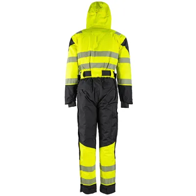 High-Visibility Insulated Winter Coverall for Cold Weather Protection
