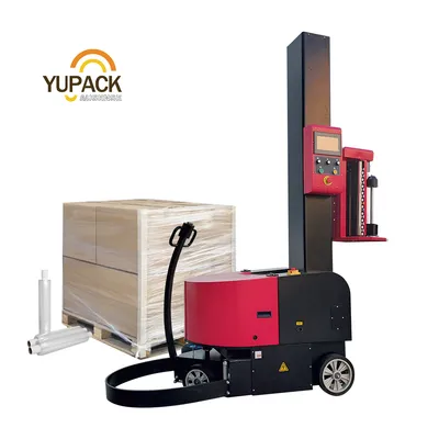Automatic Battery Powered Mobile Robotic Pallet Robot Wrapping Machine