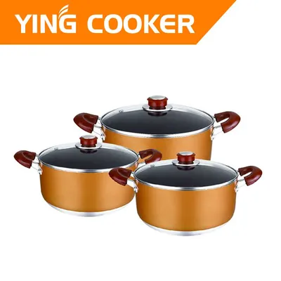 6PCS Non-Stick Aluminum Cookware Sets (YS-002)