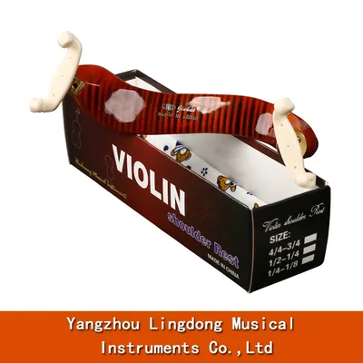 High Grade Flamed Adjustable Solidwood Violin Shoulder Rest