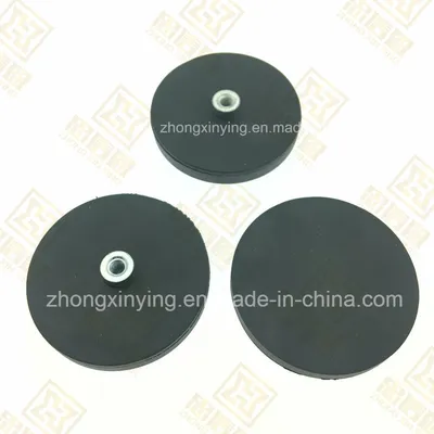 Strong Permanent Magnet with Rubber Coating
