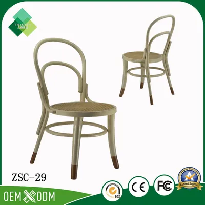 Minimalist Bentwood Chair Rattan Chair for Hotel Restaurant (ZSC-29)
