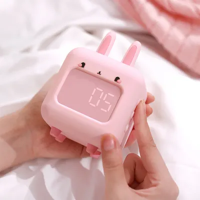 New Silicone Wake up Alarm Clock Pink Green Purple for Bedroom