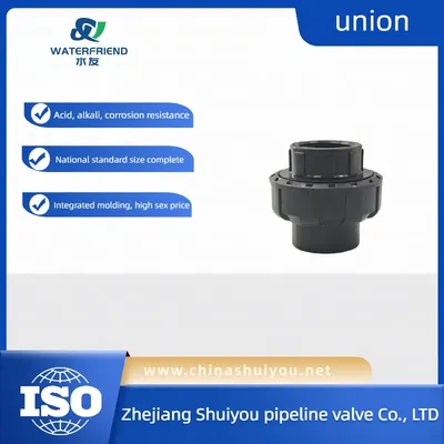 PVC Loose Union Joint Ball Valve Loose Fitting, Could OEM