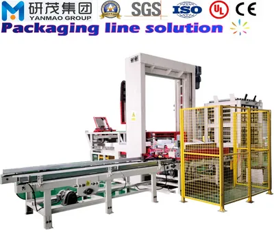 Automatic Gantry Type Side Push Palletizing Palletising Stacking Machine for Snack