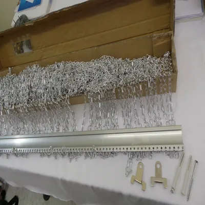 Aluminum Chain Curtain Factory Customize Silver / Purple / Red / Black