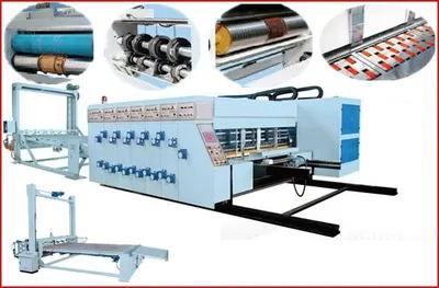 Full Automatic Flexo Printing Slotting Die-Cutting Stacking Machine