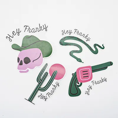 Custom Printing Die Cut Vinyl Stickers Cartoon Stickers