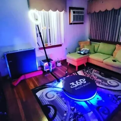 360 Degree Photo Booth Machine Automatic Slow Motion Rotating Video Camera for Parties