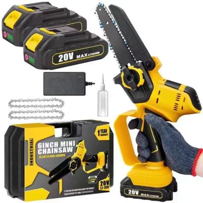 6-Inch Cordless Handheld Portable Electric Mini Chainsaw