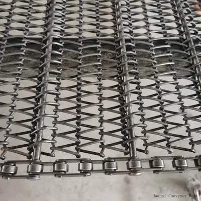 AISI 304 316 Stainless Steel Spiral Chain Link Conveyor Belt