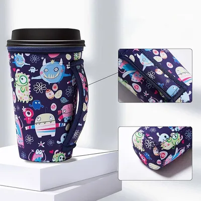 Wholesale Customized Personalized Printed Coffee Cup Cover Diving Material Insulation Anti Slip Hot Hand Insulation Cover