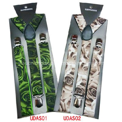 Fashion Rose Printed Suspender