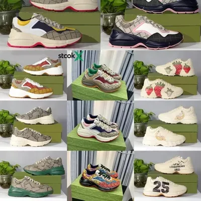 Designer Luxury Shoes Chunky Sneakers Retro Men′ S Brand Women′ S Leather Classic Couple
