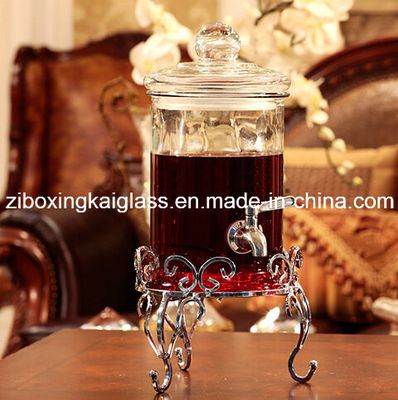 Clear Glass Bottle with Tap