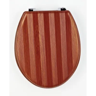 Fine Texture Anti Crack Custom MDF Wood Printing Toilet Seats for Hotel Restroom