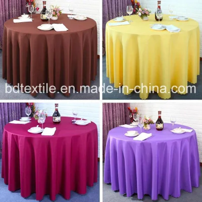 Premium Polyester Round Table Cloth for Wedding