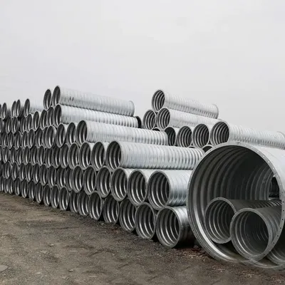 Zinc-Plated Corrugated Pipe Culvert, Chivite Metal Corrugated Pipe Culvert, Hot-DIP Galvanized Carbon Steel Plate Culvert Model Can Be Customized