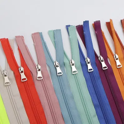 Premium Garment Sewing Accessories Open End Zipper Bag Coat Nylon Zipper Factory Supply