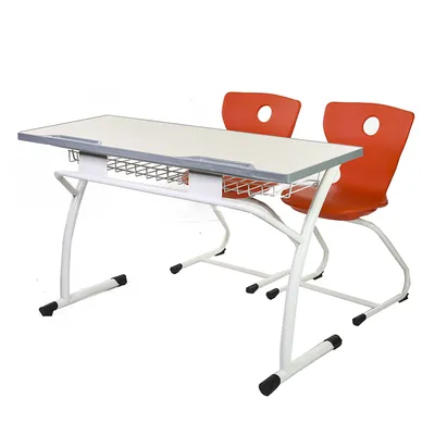 Educational Double Seater Student Secondary Primary High School Classroom Furniture