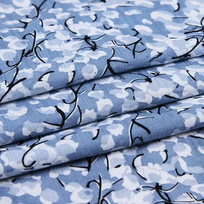 Custom New Cheap High Quality Baby Girls Soft Cartoon 100% Polyester Printed Flower Poplin Fabrics for Children