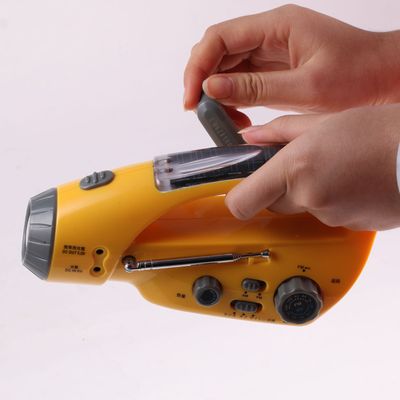 Rechargeable Solar Flashlight with Radio