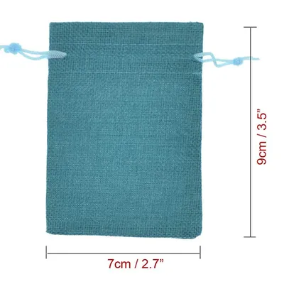 Wholesale Green Color Drawstring Jewelry Bags
