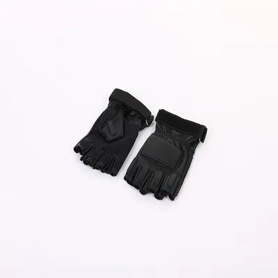 Customizable Premium Sheepskin Tactical Half Finger Gloves for Paintball
