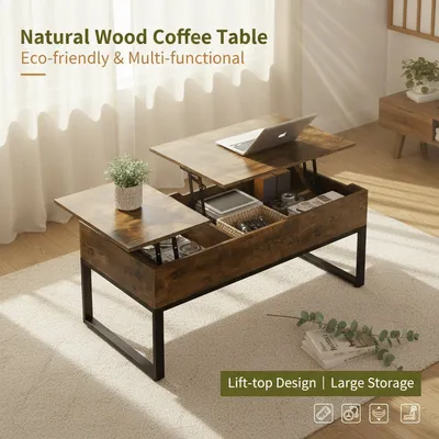 Natural Wood Industrial TV Cabinet Matching Coffee Table Available