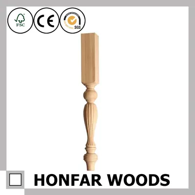 Vintage Style Solid Wood Stair Fencing Baluster