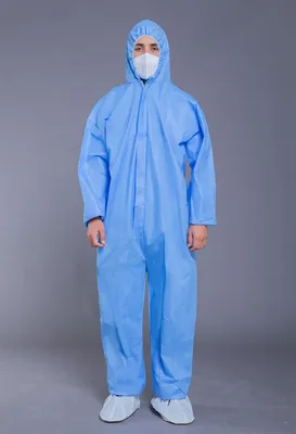 55GSM SMMS Disposable Non-Woven Protective Coverall High Resistance Anti Static Waterproof Anti Alcohol Antiplasma FDA CE GB Standard ISO13485 AAMI Level 3