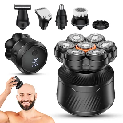 Rechargeable Wet Dry Floating Bald Head Shaver