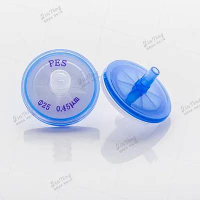 Non-Sterile Syringe Filter 0.45 Pes Syringe Filter 25mm Syringe Filter for HPLC Mobile Phase Filtration
