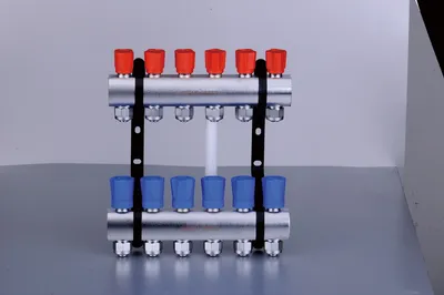 Floor Heating System Plumbing Stainless Steel Pex Pipe Manifold for Underfloor Heating 1"X1/2" 2way-12way Brass Manifold