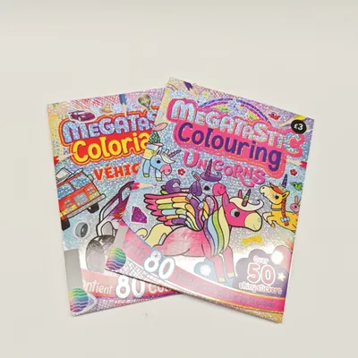 Children Coloring Book Paperback Stick Book Printing with Die Cut