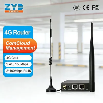 4G Wireless Router with SIM Card Is Ideal for Outdoor and Unattended Industrial Applications